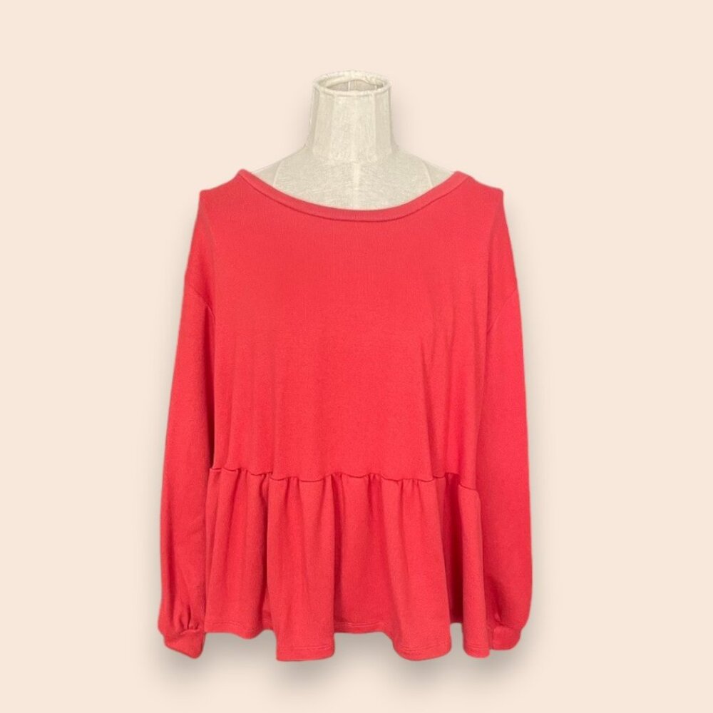 Jilly x Joe Fresh Limited Edition Ruffled Peplum Knit Top - Size XL